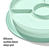 Stick & Stay Divided Plate - Opal