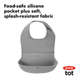 Roll Up Bib - Grey