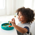 Silicone Divided Plate - Teal