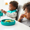 Silicone Divided Plate - Teal