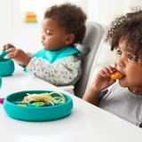 Silicone Divided Plate - Teal