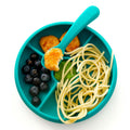 Silicone Divided Plate - Teal