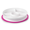 Stick & Stay Divided Plate - Pink