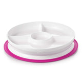 Stick & Stay Divided Plate - Pink