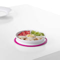 Stick & Stay Divided Plate - Pink