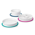 Stick & Stay Divided Plate - Pink