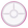Stick & Stay Divided Plate - Pink