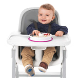 Stick & Stay Divided Plate - Pink