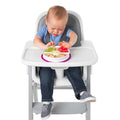 Stick & Stay Divided Plate - Pink
