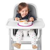 Stick & Stay Divided Plate - Pink