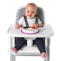 Stick & Stay Divided Plate - Pink