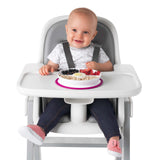 Stick & Stay Divided Plate - Pink