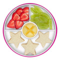 Stick & Stay Divided Plate - Pink