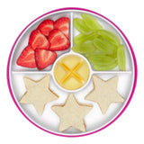 Stick & Stay Divided Plate - Pink