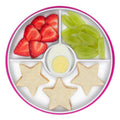 Stick & Stay Divided Plate - Pink