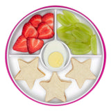 Stick & Stay Divided Plate - Pink