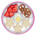 Stick & Stay Divided Plate - Pink