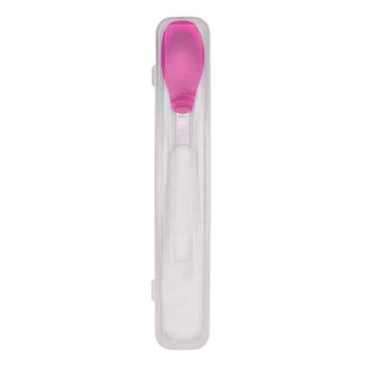 On The Go Feeding Spoon - Pink