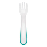 On the Go Plastic Feeding Spoon with Case - Teal