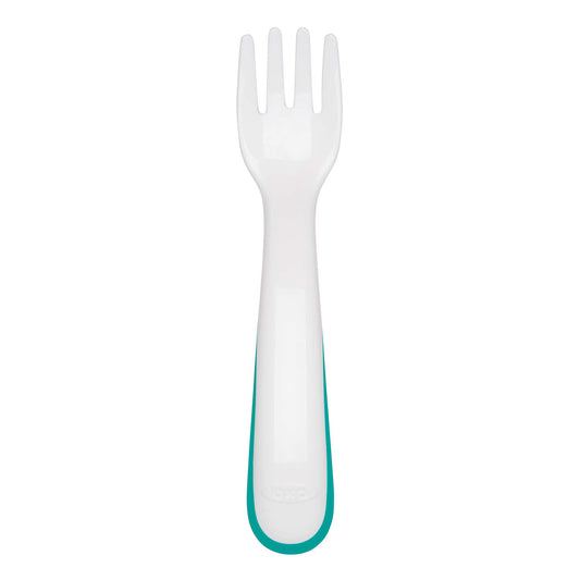 On the Go Plastic Feeding Spoon with Case - Teal