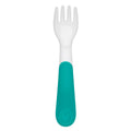 On the Go Plastic Feeding Spoon with Case - Teal