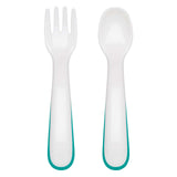 On the Go Plastic Feeding Spoon with Case - Teal