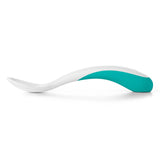 On the Go Plastic Feeding Spoon with Case - Teal