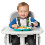 On the Go Plastic Feeding Spoon with Case - Teal