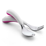 Fork & Spoon Set - Pink