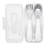 On-The-Go Fork And Spoon Set - Pink