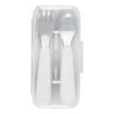 On-The-Go Fork And Spoon Set - Pink