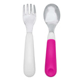 On-The-Go Fork And Spoon Set - Pink