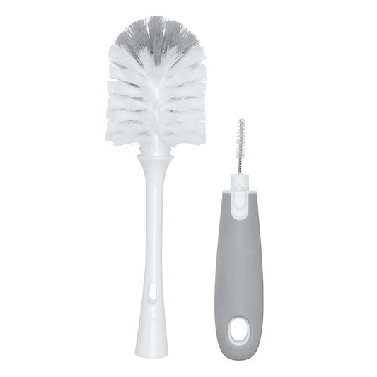 Bottle Brush with Detail Cleaner & Stand - Grey