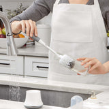 Bottle Brush with Detail Cleaner & Stand - Grey