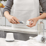 Bottle Brush with Detail Cleaner & Stand - Grey