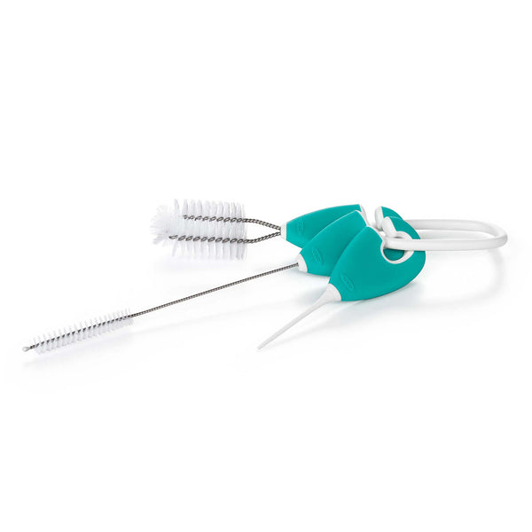 On the Go Straw & Sippy Cup Top Cleaning Set - Teal