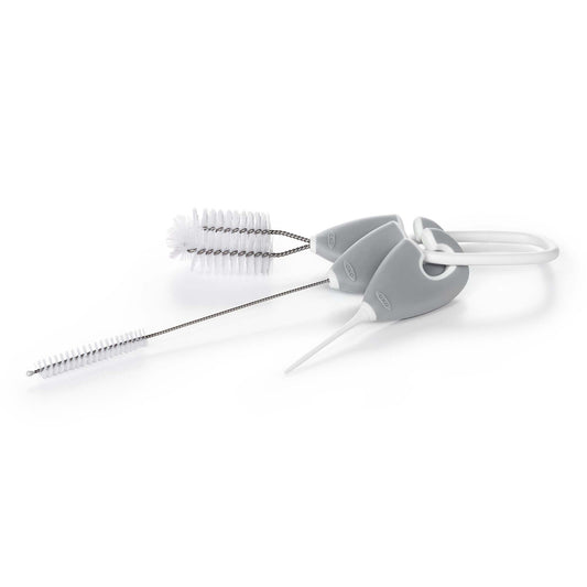 Straw & Sippy Cup Top Cleaning Set - Grey