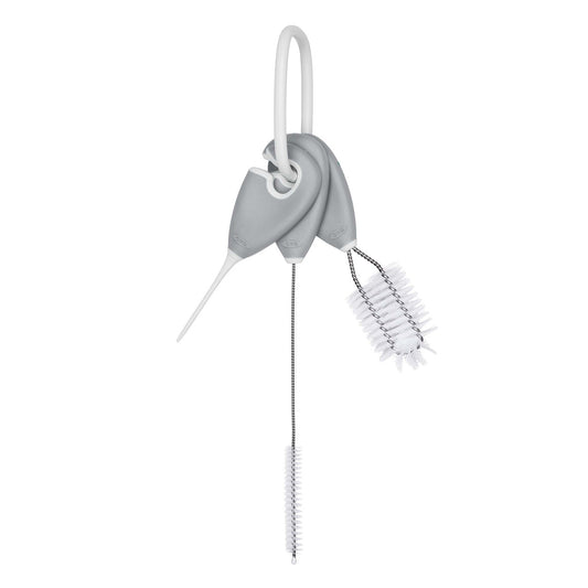 Straw & Sippy Cup Top Cleaning Set - Grey