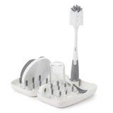 On the Go Drying Rack & Bottle Brush - Grey