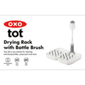 On the Go Drying Rack & Bottle Brush - Grey