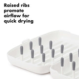 On the Go Drying Rack & Bottle Brush - Grey