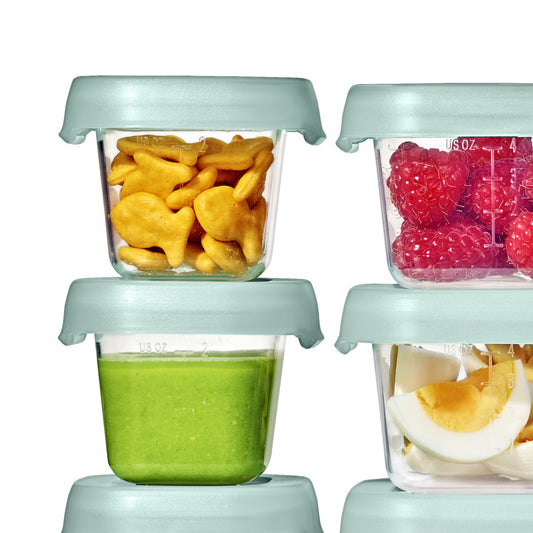 Baby Blocks Food Storage Containers (60 ml) - Opal