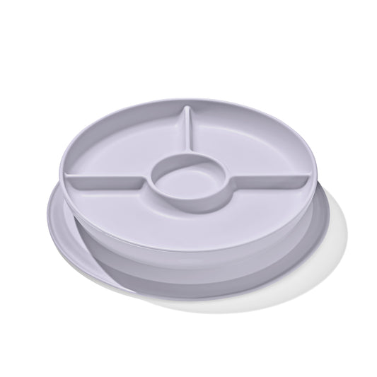 Stick & Stay Divided Plate - Lilac