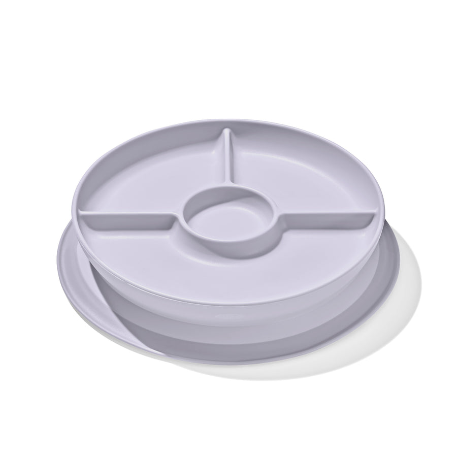 Stick & Stay Divided Plate - Lilac
