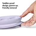 Stick & Stay Divided Plate - Lilac