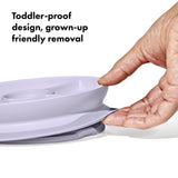 Stick & Stay Divided Plate - Lilac