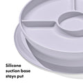 Stick & Stay Divided Plate - Lilac