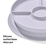 Stick & Stay Divided Plate - Lilac