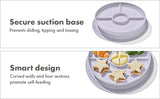 Stick & Stay Divided Plate - Lilac