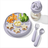 Stick & Stay Divided Plate - Lilac